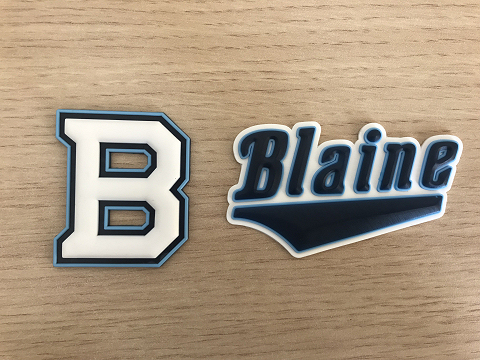 3D Blaine Hockey Helmet Decals