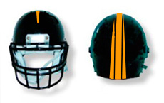 Bronco Helmet Stripes